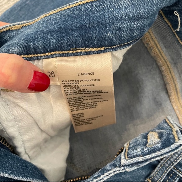 L’Agence Sada side stripe crop jeans - Picture 4 of 5